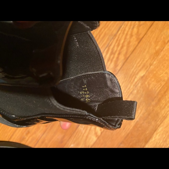 Prada Patent Leather Chelsea Boots sz 37.5 - Picture 6 of 7